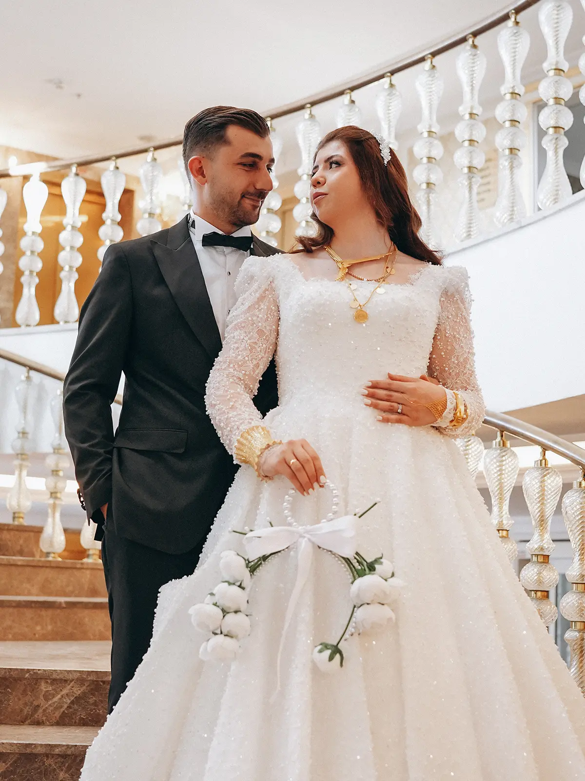 Artemis merdivenlerinde düğün hatırası